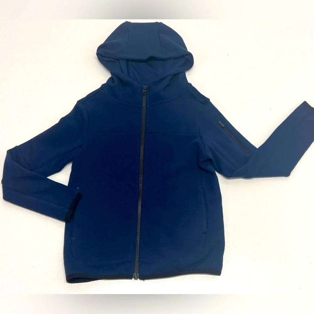 MEMBER'S Mark - Boy's 4-Way Stretch Everyday Full Zip Hoodie Jacket - Navy